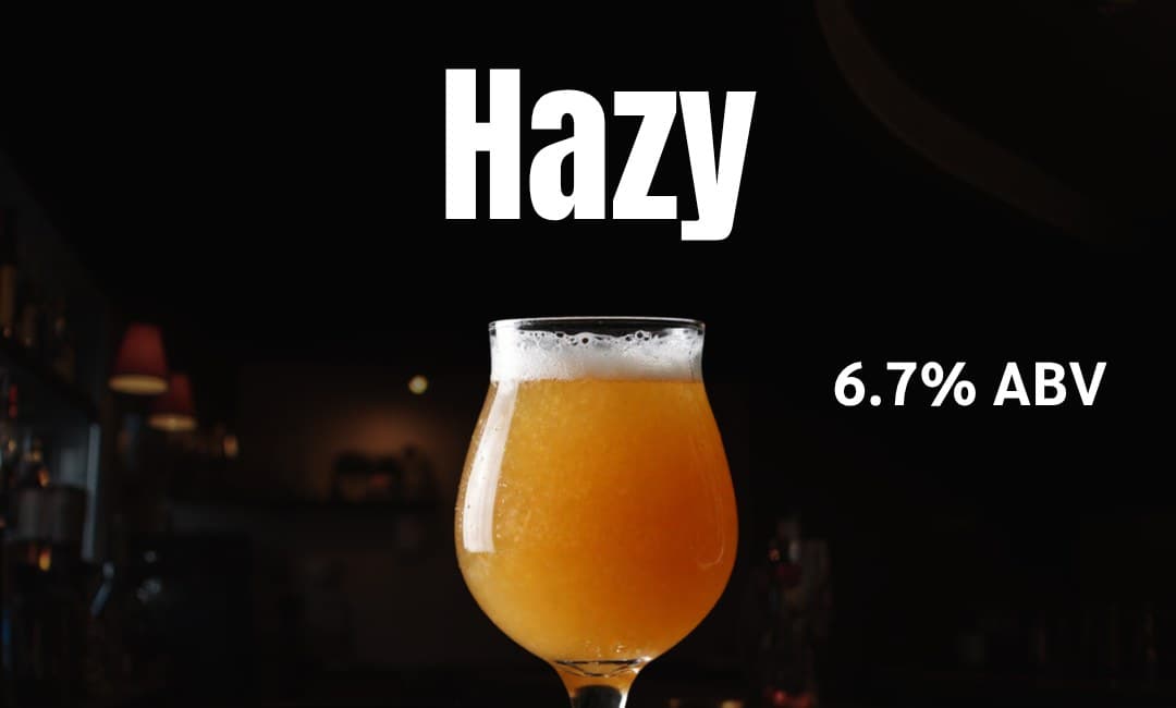 HAZY beer glass